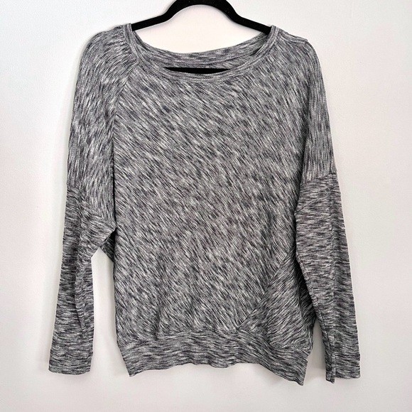 Anthropologie Sweaters - Anthropologie Damiana Slouchy Black and Grey Pullover Sweater Size XS Minimal